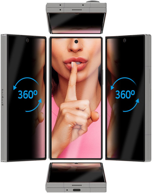 5세컨즈 360도 전방향 사생활보호 강화유리, 1개