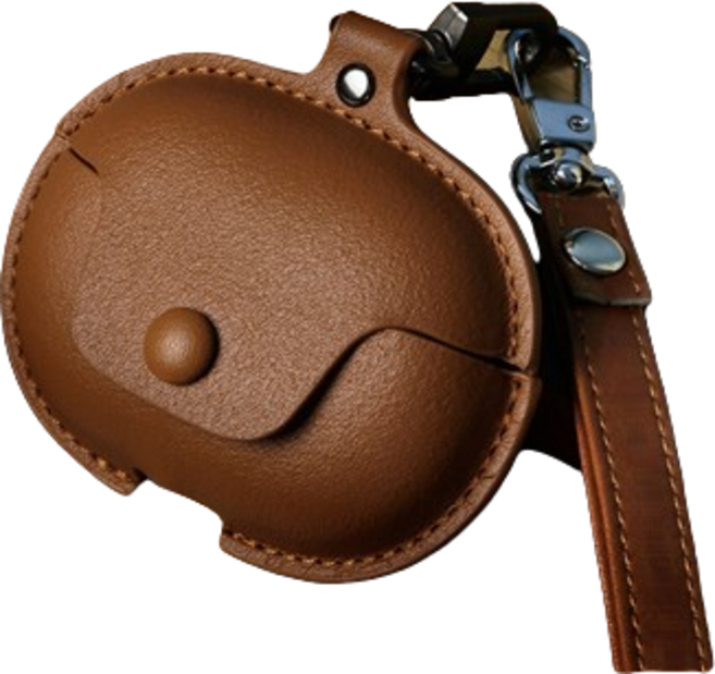 보스 울트라 오픈 이어버드 가죽 케이스, 브라운(끈포함)