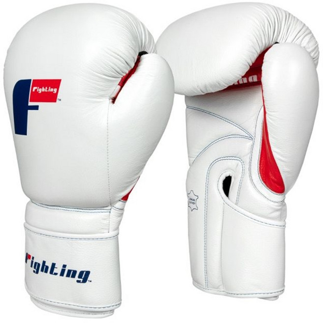 파이팅 프리덤 가죽 복싱글러브 권투 킥복싱 MMA, 화이트, 1개
