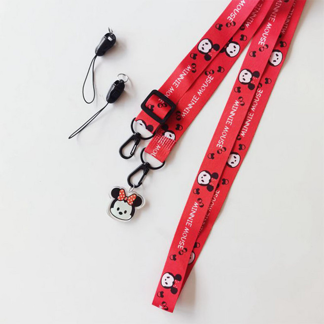 범쓰컴퍼니 캐릭터 크로스 핸드폰스트랩 랜야드 숄더스트랩, 1개, 미니