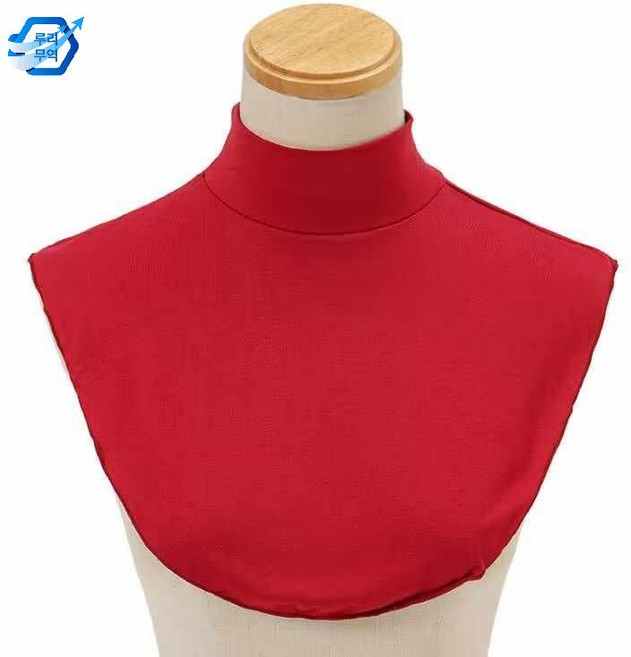 넥장식 얇은 가짜 페이크 티 목 공갈 풀오버 넥워머 폴라 반 남녀 여름 넥 모달