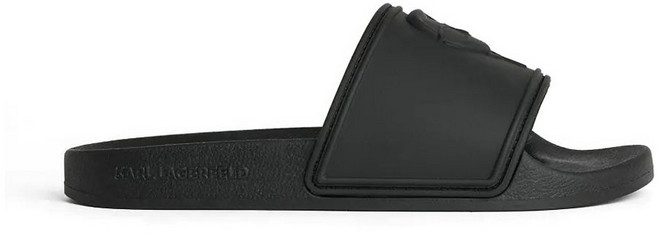 칼 라거펠트 콘도 2.0 엠보스드 슬라이더 샌들