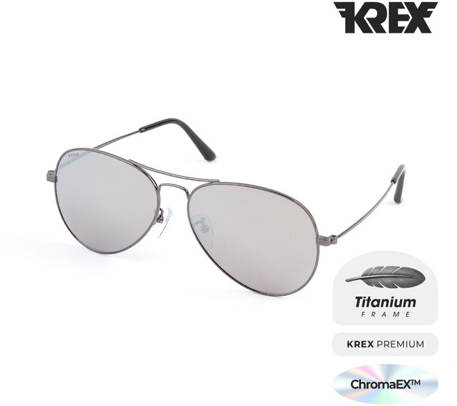 KREX 조종사 선글라스 공군 개선형 크로마EX 고선명 렌즈 프리미엄 티타늄 프레임 made in korea KREX-NP1