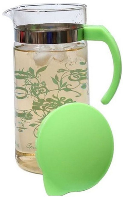 듀란사 유리 물병 물통 보리차 워터저그 1.5L 그린, 1개