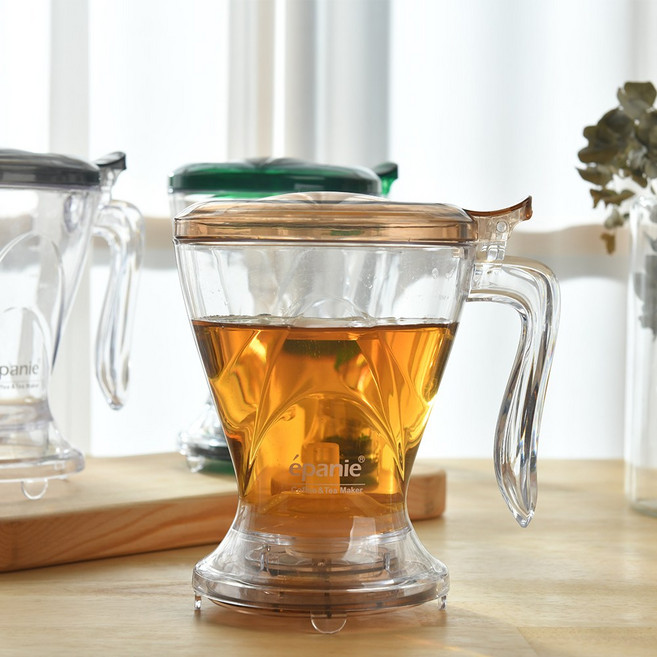 핸디브로우 스마트여과기 브라운 티팟세트 차거름망 티포트 티메이커, 단품, 단품, 1개