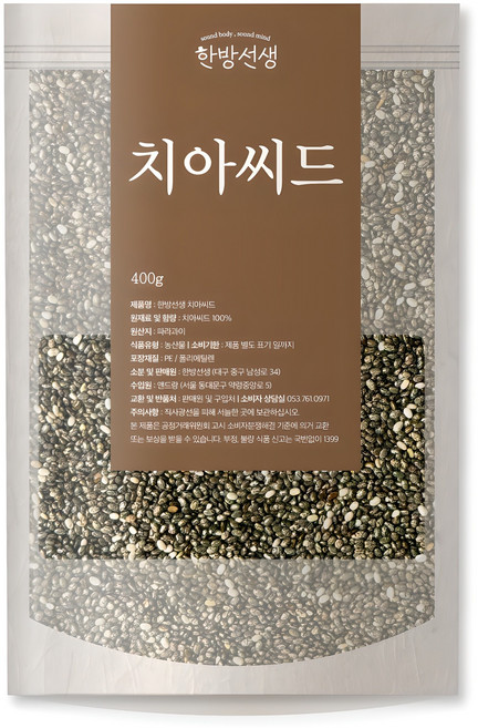 한방선생 치아씨드, 400g, 1개