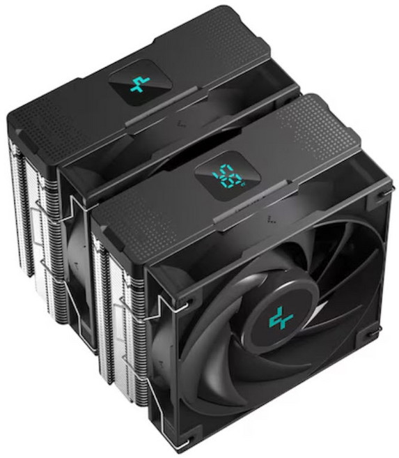 딥쿨 DEEPCOOL AG620 DIGITAL 듀얼타워 공랭 CPU 쿨러 (BLACK), 1개