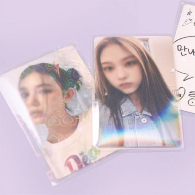 오첵 완소최애 포카슬리브 포토카드 프로텍터, 홀로그램 플레인, 홀로그램플레인
