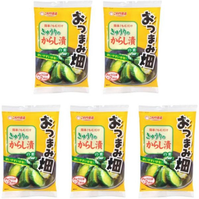 조미료 오츠마미 하타 절임용 소스 달콤한 맛 토마토 42g14gx3개입x5개 세트, 오이 겨자 절임 소스 48g (24g×2) × 5봉