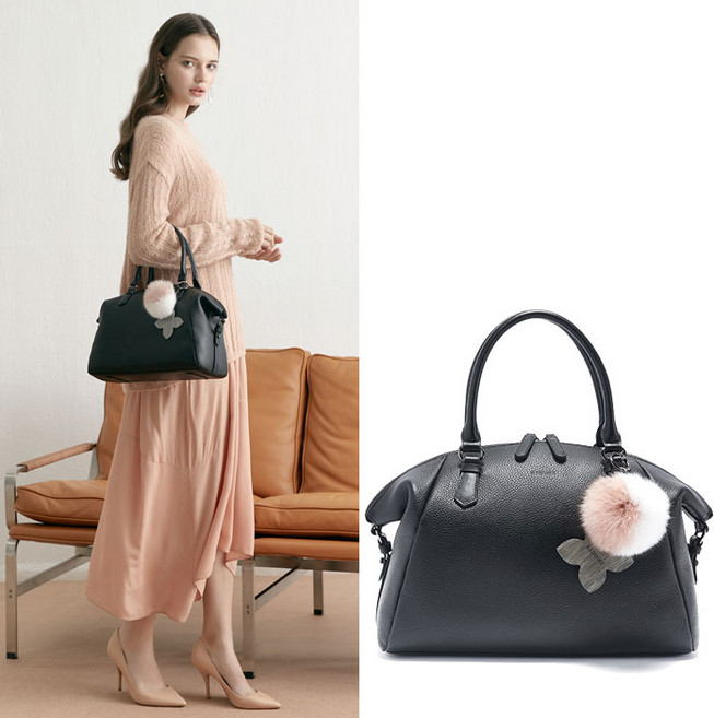 에스콰이어 여성 샴페인 소프트 토트백