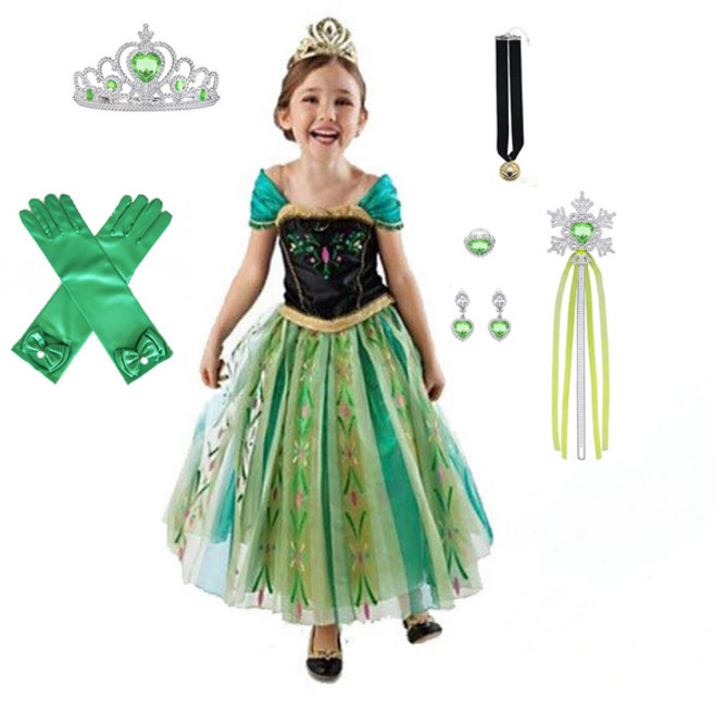 겨울왕국 그린 안나 드레스 ver2