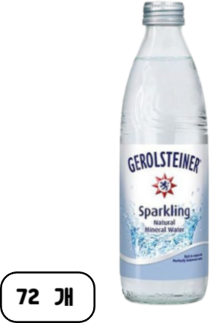 게롤슈타이너 탄산수 플레인, 330ml, 72개