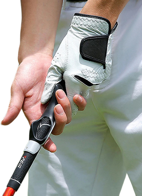 더존 휴대용 탈부착 골프스윙 그립교정기 자세교정 연습기, 1개, 랜덤