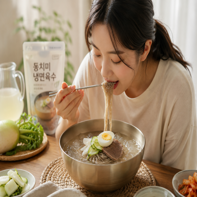 라라 동치미 냉면육수 물냉면육수 시원한 살얼음 깔끔한 깊은맛, 10개, 340g