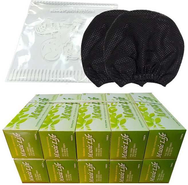 뮤직라이프블랙 유선 마이크커버 노래방마이크 위생카바 덮개, 뮤직라이프 블랙 1000P, 마이크 카바