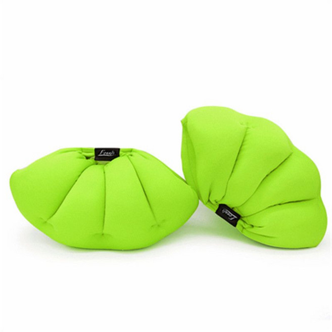 YUMDE 1+1 다리 쿠션 수면 종아리 압박 베개, 녹색