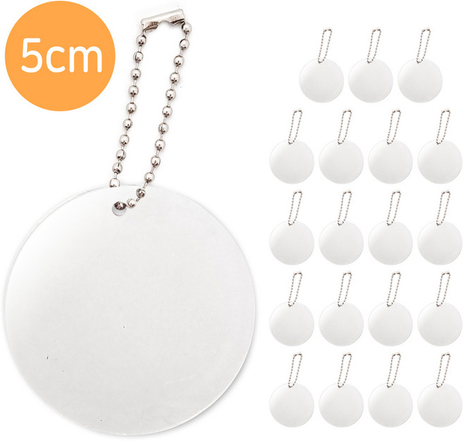 DIY모아 그리기 아크릴키링 만들기x20개 5cm 재료 가방고리 열쇠고리, 투명아크릴