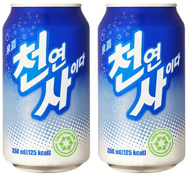 천연사이다 350ml x 48캔, 48개