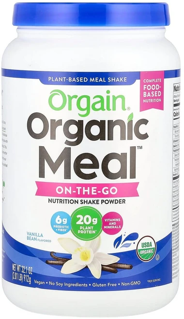 올게인 Organic Meal 올인원 영양 분말 바닐라빈 912g(2.01lbs), OGA00337, 1개, 912g - 쿠팡