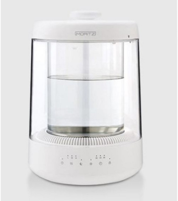 모리츠 루미글래스 스팀 가열식 가습기 4L, 화이트, 316스테인리스/MGU-040