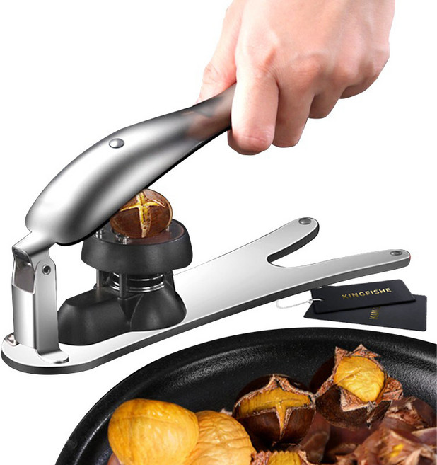 Kingfishe 밤까는기계 304스테인리스 밤까기 도구 손쉬운 한국, 1개, 밤까는 기계