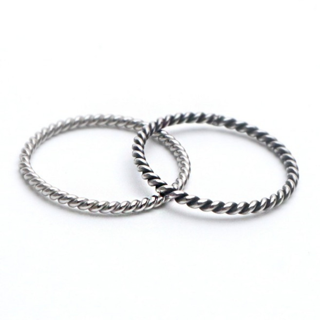 R0484 써지컬스틸 꽈배기 슬림링 너클반지 실반지