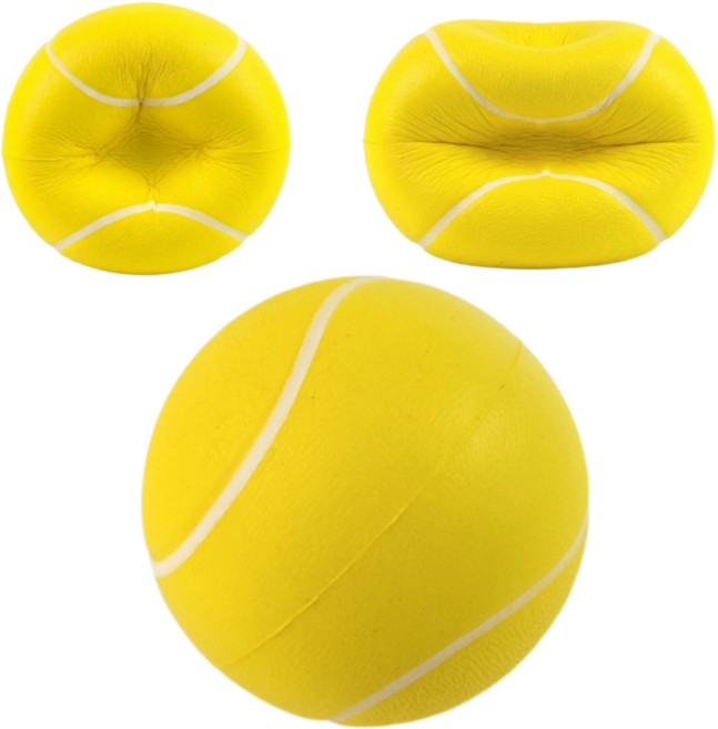 저강도 소프트 스퀴즈볼 2p 잼잼공 악력 강화 두뇌자극 손운, 2개, 옐로우
