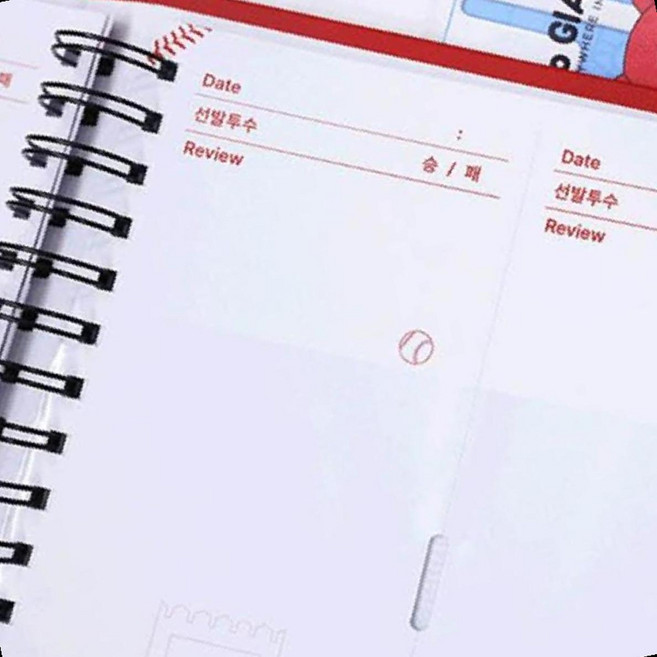 야구티켓북 경기표보관 바인더파우치 스티커앨범 프로야구 응원굿즈, 상세페이지 참조, 2.야구티켓북