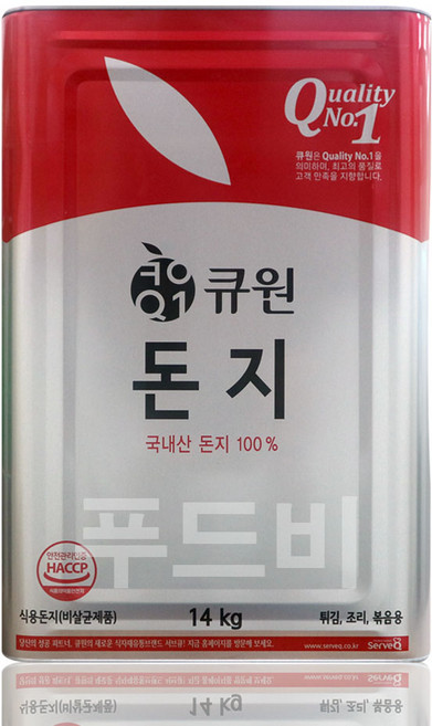 삼양사 큐원 돈지 14kg 쇼팅 쇼트닝, 1개