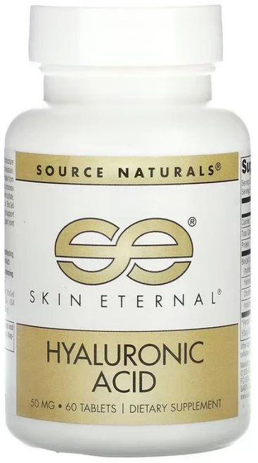 소스네츄럴스 Skin Eternal 히알루론산 50mg 60정, 1개 - 쿠팡