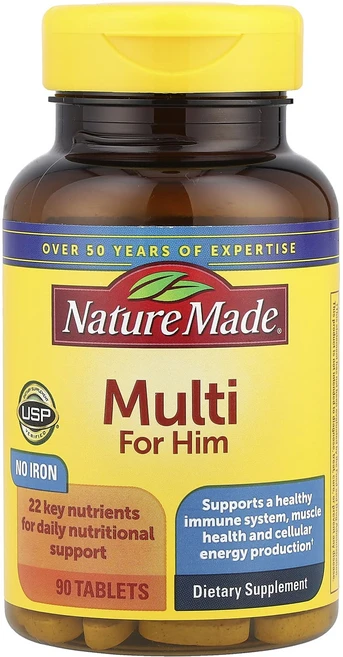 몸관리하세요 겨울입니다 Nature Made 남성용 멀티 보충제 90정 특별관리진행, 1개 - 쿠팡