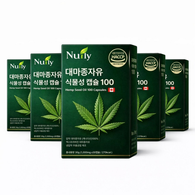 냉압착 식물성 대마종자유 햄프씨드오일, 6개