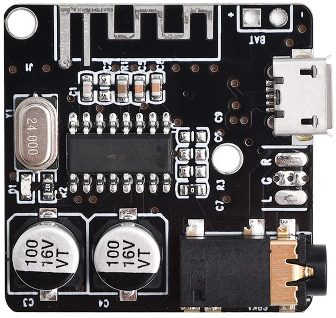 호환 USB 3.5mm aux 케이블 차량 수신기 디코딩 VHM-314 MP3 블루투스 수신기 모듈, 01 Micro USB