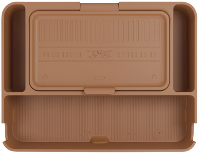 지파츠 지파츠 디올뉴 팰리세이드 LX3 9인승 암레스트 콘솔 트레이 논슬립 친환경 실리콘 소재 커버, 브라운, 9인승 암레스트 콘솔 트레이 (B-4), 1개