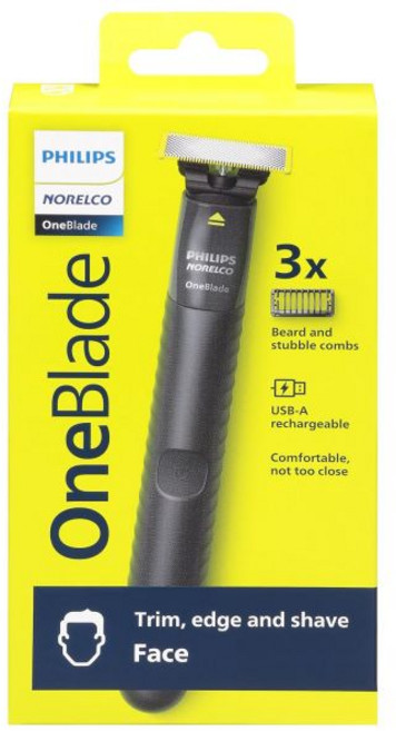 Norelco 헤어트리머 필립스 노렐코 원블레이드 남성용 충전식 페이스 면도기 트리머, Norelco 헤어트리머 필립스 노렐코 원블레이드 남성