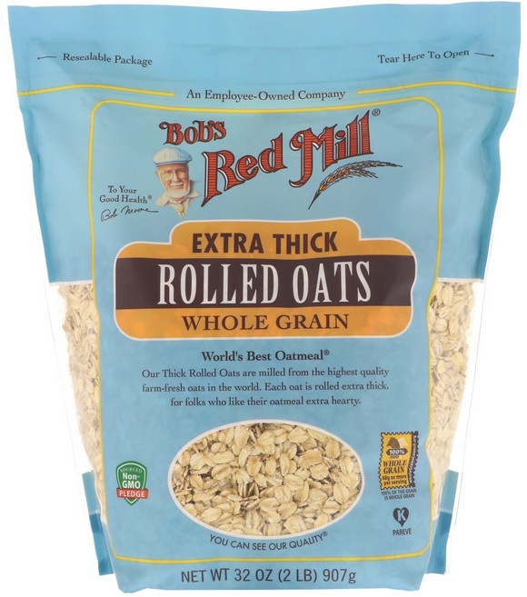 Bob's Red Mill 特厚全麥燕麥片, 1包, 907g