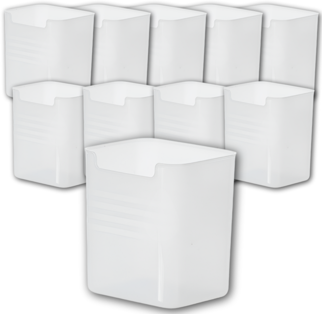 깔끔조아 다용도 욕실 정리함 수납함, 10개, 투명