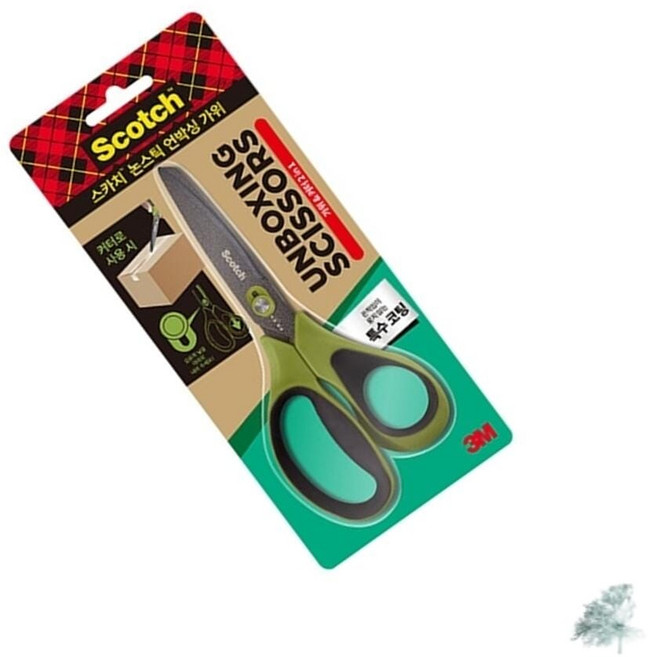 세모하나 3M 스카치 논스틱 언박싱 가위 가위칼