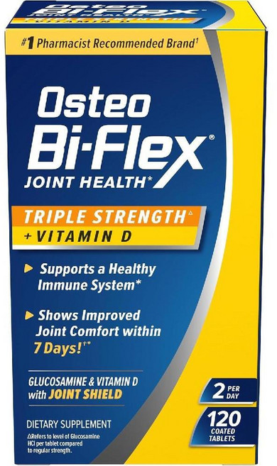오스테오바이플렉스 트리플 스트렝스 비타민D 글로코사민 콘드로이친 타블렛 120정, 1개