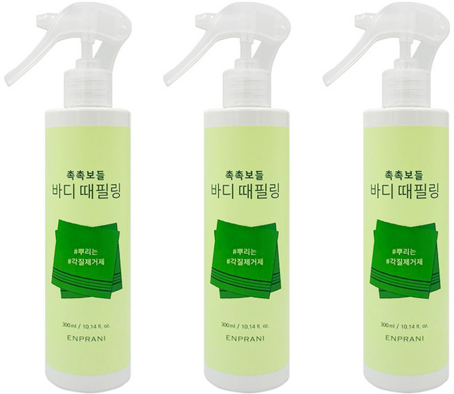 엔프라니 촉촉보들 바디 때필링 300ml 3개/바디 스크럽 각질 제거, 3개