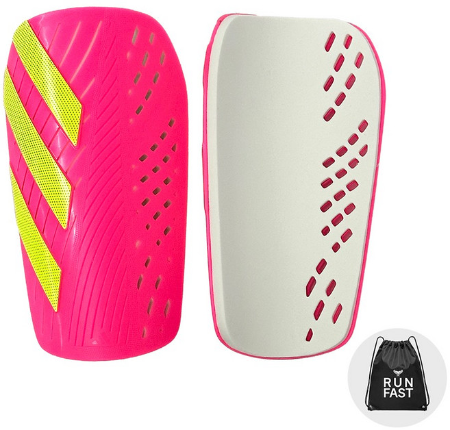 아디다스 신가드 축구 정강이 보호대 티로 핑크 (MT신발가방 지급), 1세트, Pink