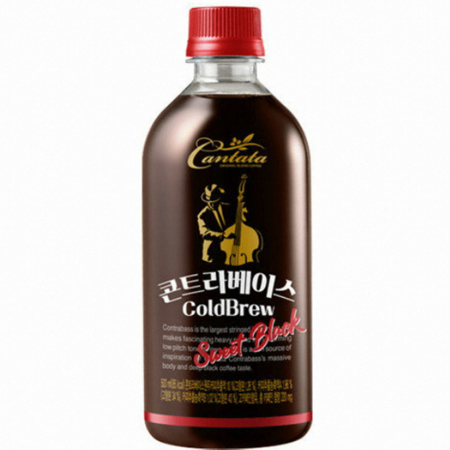 칸타타콘트라베이스 스위트블랙 콜드브루, 500ml, 24개