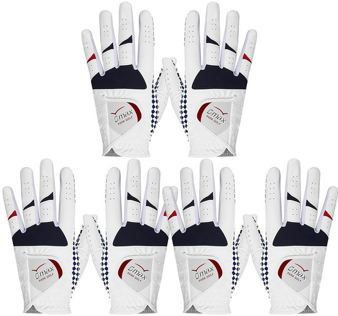 지맥스 남성용 실리콘코팅 플러스 파크 골프장갑 양손착용 세트, 3세트, 네이비