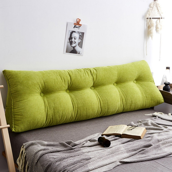 SKANDSALO 북유럽감성 긴 베개 대형 집순이 삼각 등받이 쿠션 롱쿠션, 벨벳-솔리드