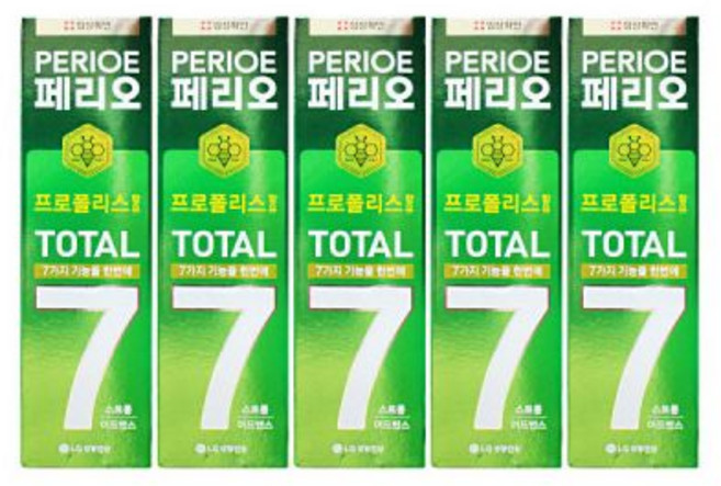 엘지 페리오 토탈7 치약 스트롱 어드밴스 140g 3입2개