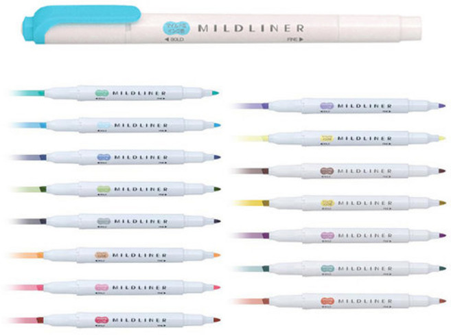 제브라 마일드라이너 형광펜 스모크블루(MSB), 스모크블루