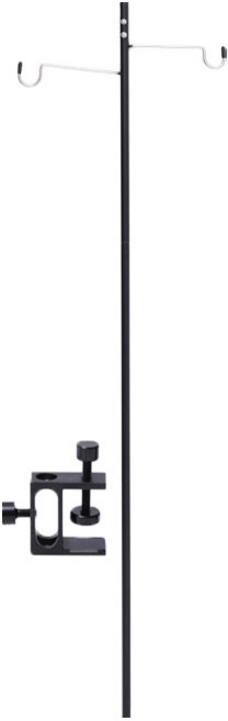 KOOLMAN(쿨맨) 양방향 테이블 랜턴걸이 (길이조절 거치형), 테이블 랜턴스탠드 (길이조절거치형) - 블랙, 1개