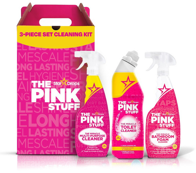 [핑크스터프] 욕실+주방 3종 (변기+배스룸+멀티), 1개, 750ml