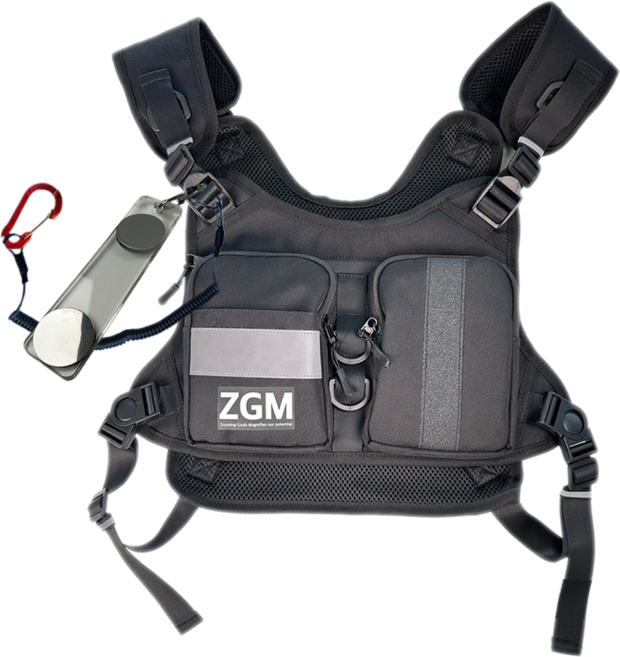 제트지엠 오토바이 배달 자석 조끼, 블랙