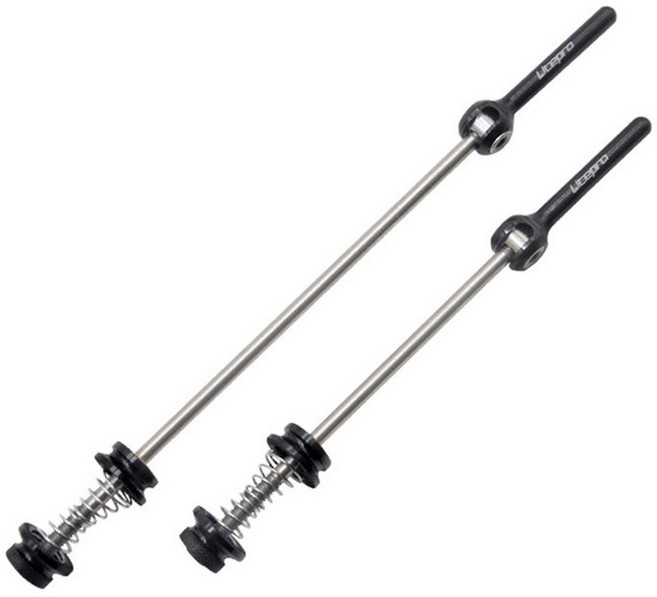 LITE 접이식 자전거 퀵릴리즈 합금 MTB 바퀴 티타늄 꼬치 레버, 74x130mm bla, 1개